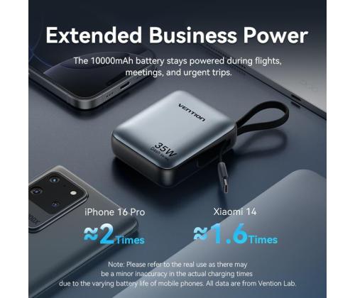 POWER BANK USB 10000MAH 35W/MINI BEIGE FHEN0 VENTION