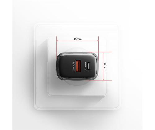 MOBILE CHARGER WALL USB 67W/GAN 2PORT ACU-PQ67D AXAGON