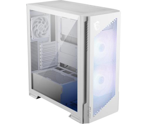 Case MSI ATX/micro ATX/Mini-ITX/EATX White Midi Tower PC VELOX300RAIRFLOWPZWH