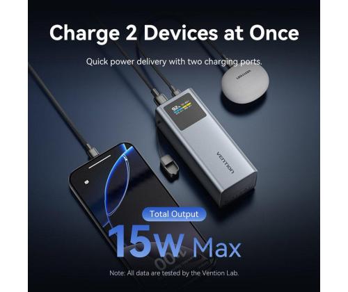 POWER BANK USB 20000MAH 100W/FKCH0 VENTION