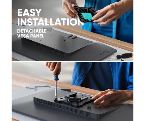 MONITOR ACC DESK MOUNT/13-32" BLK/WHT G80-BW ONKRON