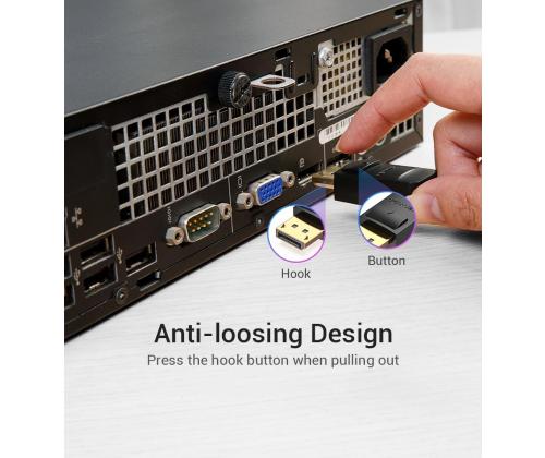 CABLE DP 3M/BLACK HACBI VENTION