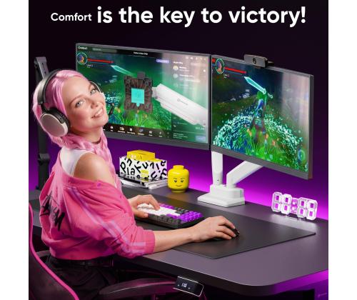 MONITOR ACC DESK MOUNT/13-32" BLK/WHT G160-BW ONKRON