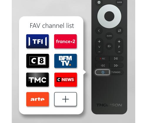 TV Set THOMSON 43 " 4K Ultra HD 1920 x 1080 pixels Flat 16:9 LED 43FD2S13