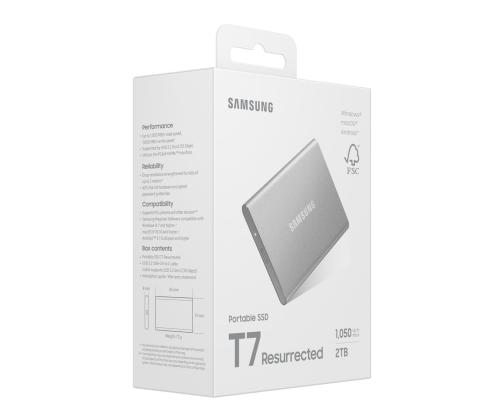 External SSD SAMSUNG Read speed 1050 MB/s Write speed 1000 MB/s 2000 GB MU-PD2T0G/WW