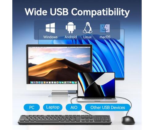 MOUSE USB OPTICAL BLACK/KTABG VENTION