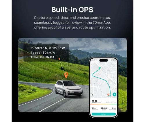 DASHCAM 4K OMNI/X800 BLACK 70MAI