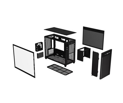 Case ASUS Prime AP201 Tempered Glass Micro Not included MicroATX MiniITX Colour Black PRIMEAP201TG
