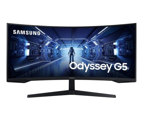 LCD Monitor SAMSUNG Odyssey G5 34" Gaming/Curved/21 : 9 Panel VA 3440x1440 21:9 1 ms Tilt Colour…