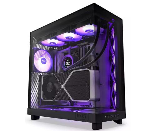 Case NZXT H6 Flow RGB MidiTower Case product features Transparent panel Not included ATX MicroATX…