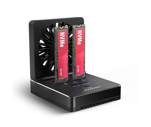 SSD ACC DOCK STATION USB-C/2XM.2 NVME ADSA-M2C22 AXAGON