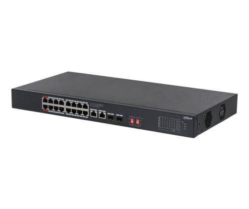 Switch DAHUA S3220-16GT-190 Switch type Unmanaged Rack mounting Yes Form factor Desktop 16xRJ-45…