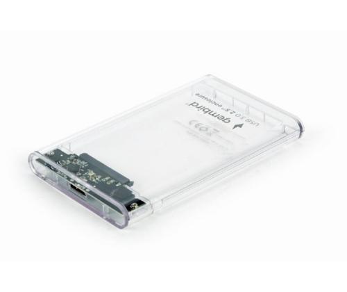 HDD CASE EXT. USB3 2.5"/TRANSPARENT EE2-U3S9-6 GEMBIRD