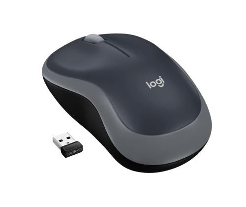 MOUSE USB OPTICAL WRL M185/SWIFT GREY 910-002235 LOGITECH