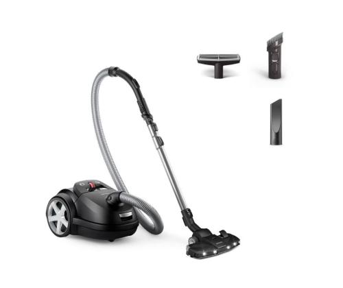 Vacuum Cleaner PHILIPS Bagged 900 Watts Noise 75 dB Black Weight 5.3 kg XD8122/10