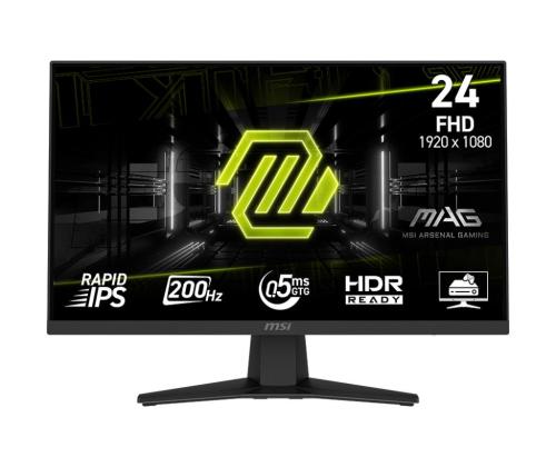 LCD Monitor MSI MAG 244F 23.8" Gaming Matte Panel IPS 1920x1080 16:9 200Hz 0.5 ms Colour Black…