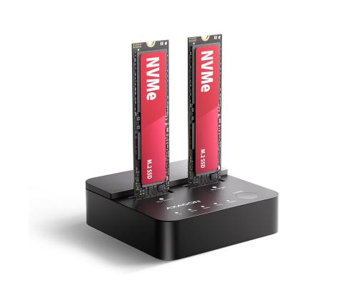 SSD ACC DOCK STATION USB-C/2XM.2 NVME ADSA-M2C22L AXAGON