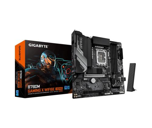 Mainboard GIGABYTE Intel B760 Express LGA1700 Micro-ATX Memory DDR5 Memory slots 4 B760MGXWF6EGEN5