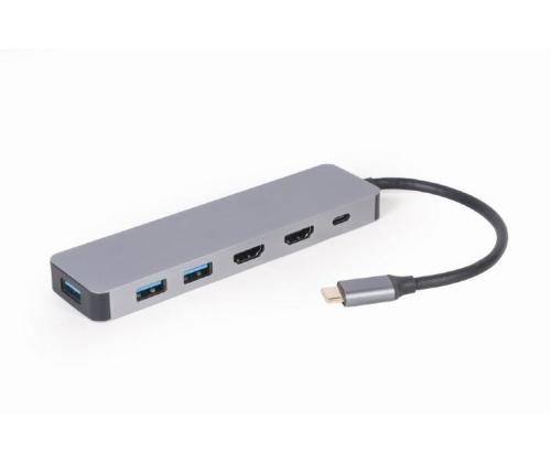 I/O ADAPTER USB-C TO HDMI/USB3/3IN1 A-CM-COMBO3-03 GEMBIRD