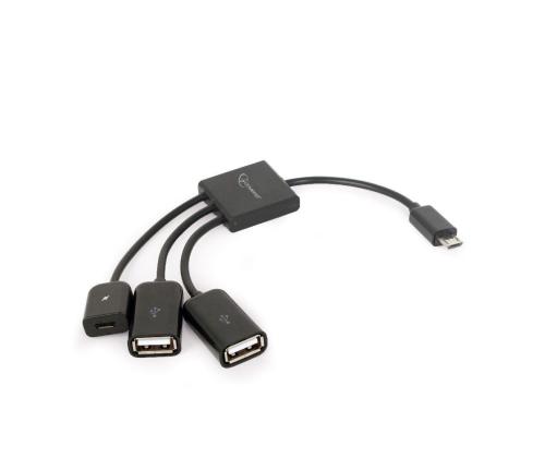 CABLE USB OTG 2AF +MICRO BF TO/MICRO BM UHB-OTG-02 GEMBIRD