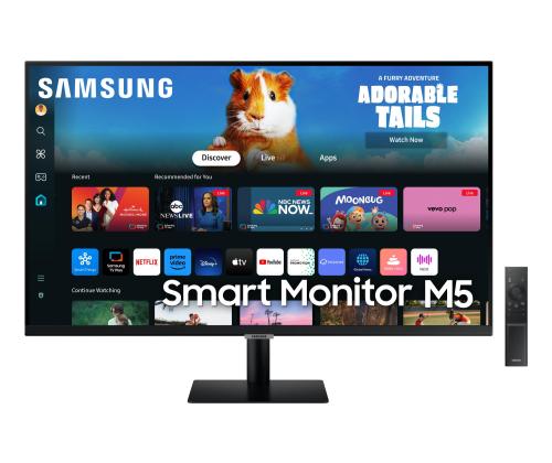 LCD Monitor SAMSUNG 27" TV Monitor/Smart Panel VA 1920x1080 16:9 60Hz Matte 4 ms Speakers Tilt…