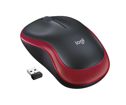 MOUSE USB OPTICAL WRL M185/RED 910-002237 LOGITECH