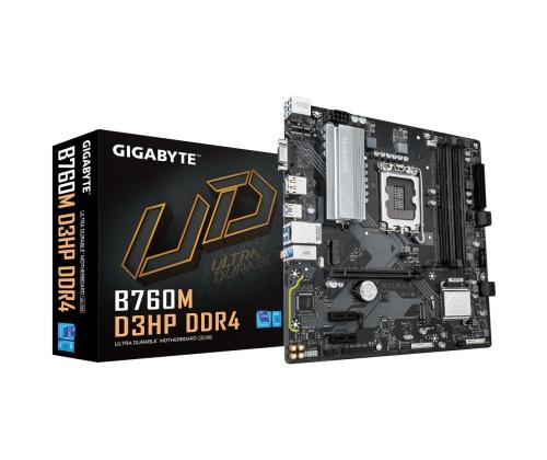 Mainboard GIGABYTE Intel B760 Express LGA1700 Micro-ATX Memory DDR4 Memory slots 4 2xPCI-Express 3…