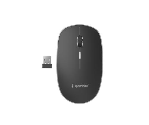 MOUSE USB OPTICAL WRL BLACK/SILENT MUSW-4BS-01 GEMBIRD