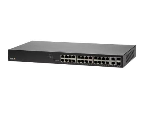 Switch AXIS Rack 1U 24x10Base-T / 100Base-TX / 1000Base-T 2x10/100/1000BASE-T/SFP combo 2xSFP…