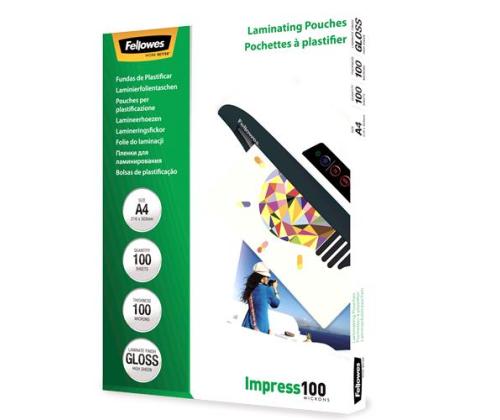 LAMINATOR POUCH GLOSSY/A4 100 100PCS 5351111 FELLOWES