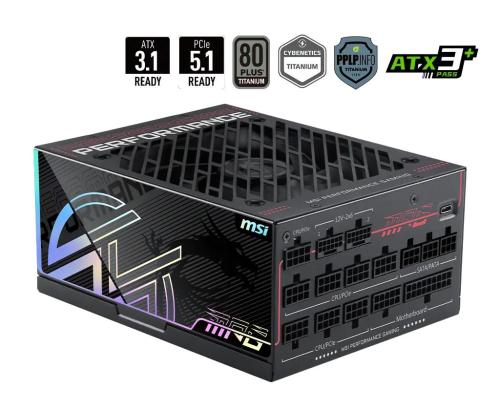 Power Supply MSI MPG Ai1300TS PCIE5 ATX PC 100 - 240 V 1300 W MPGAI1300TSPCIE5