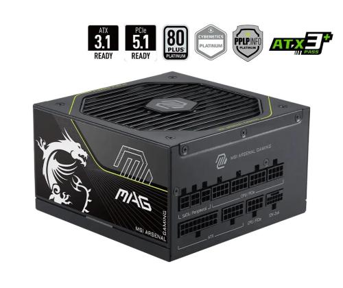 Power Supply MSI MAG A1200PLS PCIE5 ATX PC 100 - 240 V 1200 W MAGA1200PLSPCIE5
