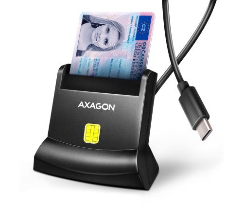 CARD READER STAND SMARTCARD/ID/USB-C 1.2M CRE-SM4NC AXAGON