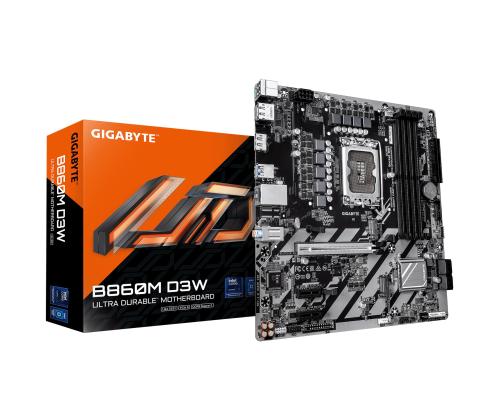 Mainboard GIGABYTE Intel B860 LGA 1851 (Socket V1) micro ATX RAM DDR5-SDRAM 4xSlots 2xNumber of M.2…