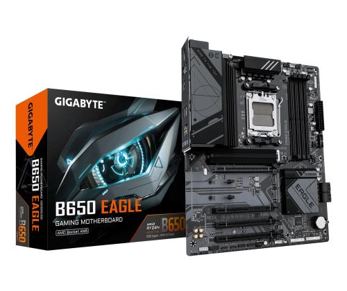 Mainboard GIGABYTE AMD B650 SAM5 ATX Memory DDR5 Memory slots 4 B650EAGLE1.2