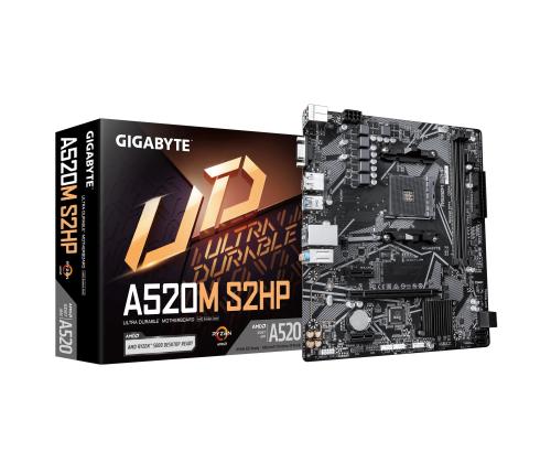 Mainboard GIGABYTE AMD A520 Socket AM4 micro ATX RAM DDR4-SDRAM 2xSlots 1xNumber of M.2 (M) slots…
