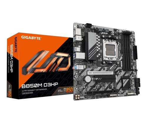 Mainboard GIGABYTE AMD B850 Socket AM5 micro ATX RAM DDR5-SDRAM 4xSlots 2xNumber of M.2 (M) slots…