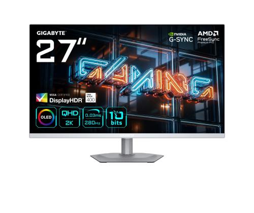 Monitor GIGABYTE 27 " 2560 x 1440 pixels Quad HD Native aspect ratio 16:9 QD-OLED Flat MO27Q2AICEEK