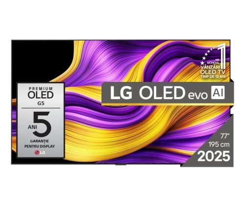 TV Set LG 77" OLED/4K/Smart 3840x2160 Wireless LAN Bluetooth webOS Black OLED77G51LW