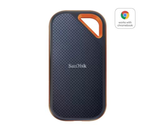 External SSD SANDISK Extreme Pro 2TB Write speed 2000 MBytes/sec Read speed 2000 MBytes/sec…