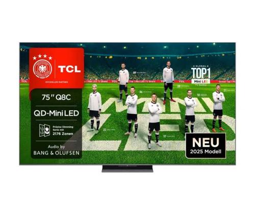 TV Set TCL 75 " 4K Ultra HD 3840 x 2160 pixels Flat 16:9 LCD 75Q8C