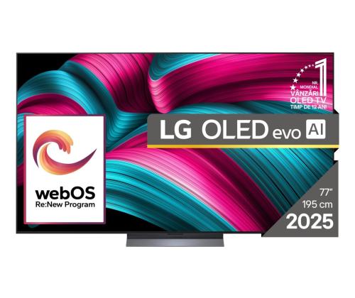 TV Set LG 77" OLED/4K/Smart 3840x2160 Wireless LAN Bluetooth webOS Black OLED77C51LA