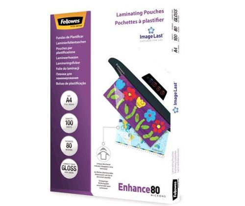 LAMINATOR POUCH IMAGELAST/A4 80 100PCS 5306114 FELLOWES