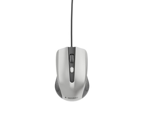 MOUSE USB OPTICAL BLACK/SILVER/MUS-4B-01-BS GEMBIRD