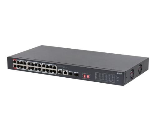 Switch DAHUA S3226-24ET-375 Switch type Unmanaged Rack mounting Yes 24xRJ-45 ports RJ-45 Ports Type…