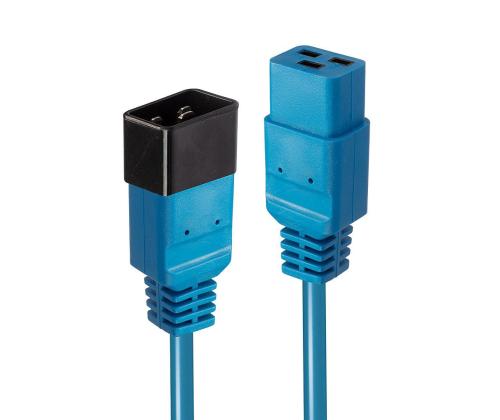 CABLE POWER IEC EXTENSION 3M/BLUE 30122 LINDY