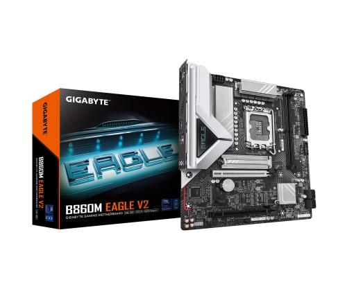 Mainboard GIGABYTE Intel B860 Express LGA1851 Micro-ATX Memory DDR5 Memory slots 2 B860MEAGLEV2