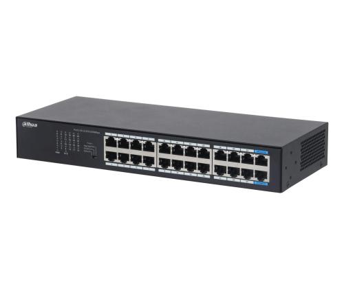 Switch DAHUA DH-S3024-24GT Switch type Unmanaged Switch layer L2 Rack mounting Yes Stackable Yes…