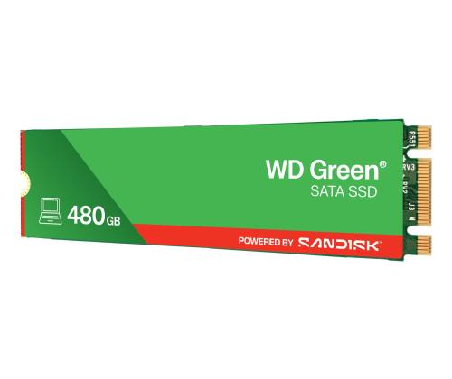 SSD SANDISK MTBF 1000000 h Read speed 545 MB/s Serial ATA III M.2 480 GB POWERED BY SANDISK Green…