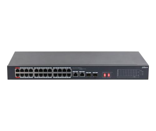 Switch DAHUA S3226-24ET-375 Switch type Unmanaged Rack mounting Yes 24xRJ-45 ports RJ-45 Ports Type…